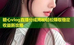 糖心vlog直播分成揭秘轻松赚取稳定收益新攻略