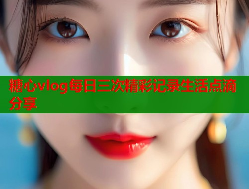 糖心vlog每日三次精彩记录生活点滴分享  第1张